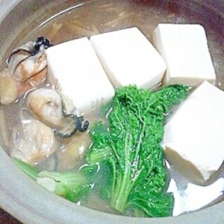 一人鍋のかき豆腐